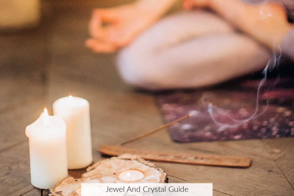 Photo of a lady meditating