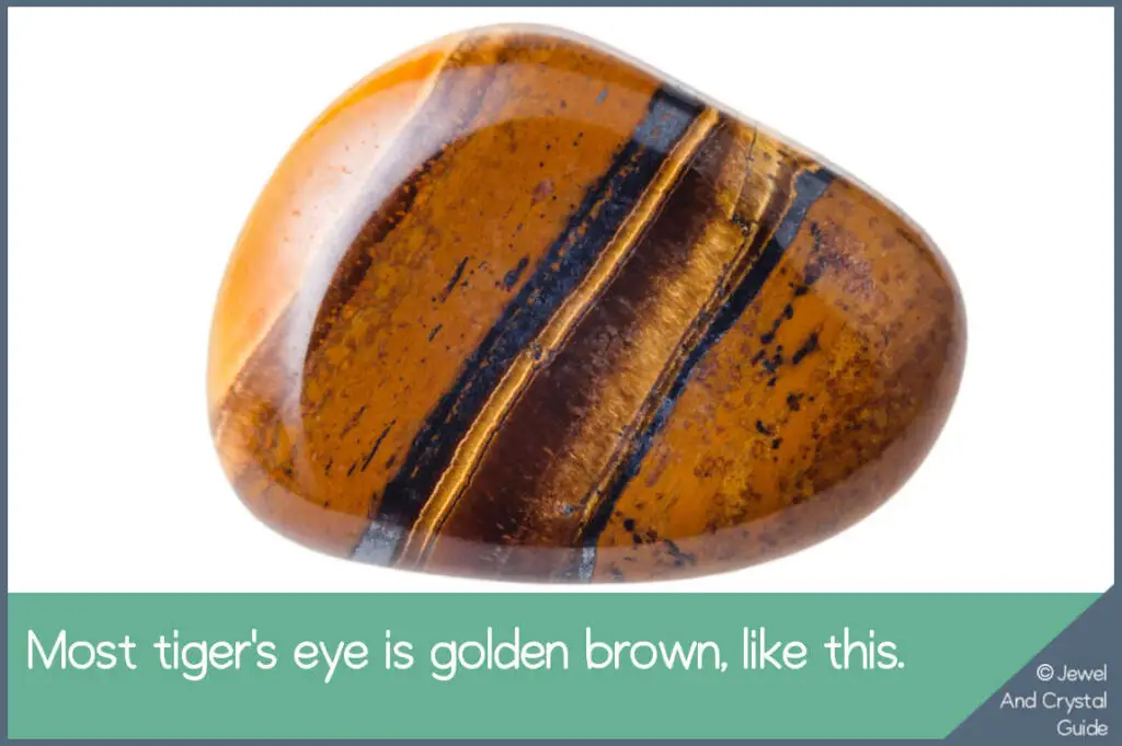 A photo of golden-brown tiger's eye