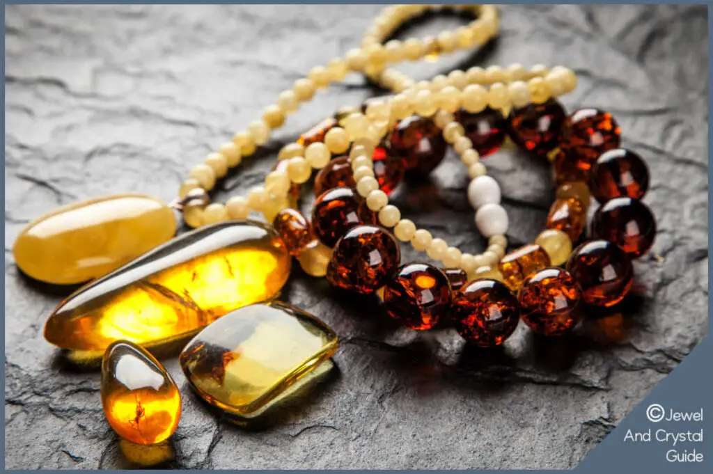 Collection of amber jewelry and what amber is good for
