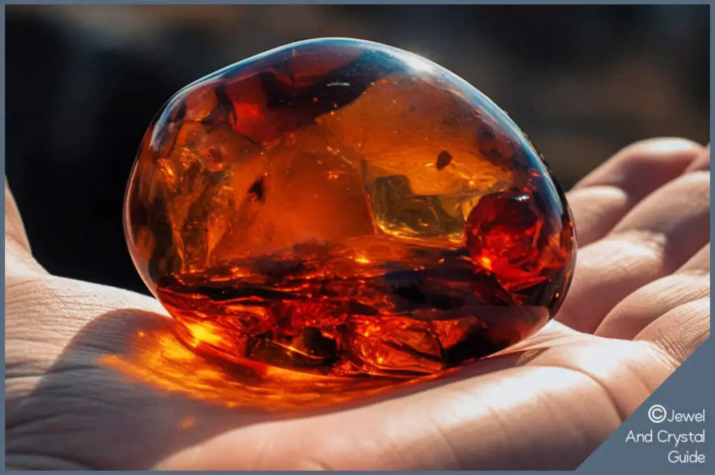 Keep amber in your non-dominant hand which is the receiving side